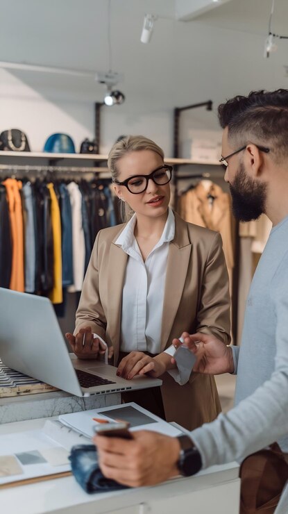 Apprenti dans un environnement de commerce et de relation client