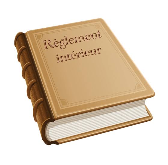 Document du règlement intérieur
